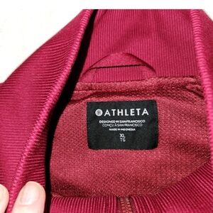 Athleta Women's Deep Red Bomber Jacket